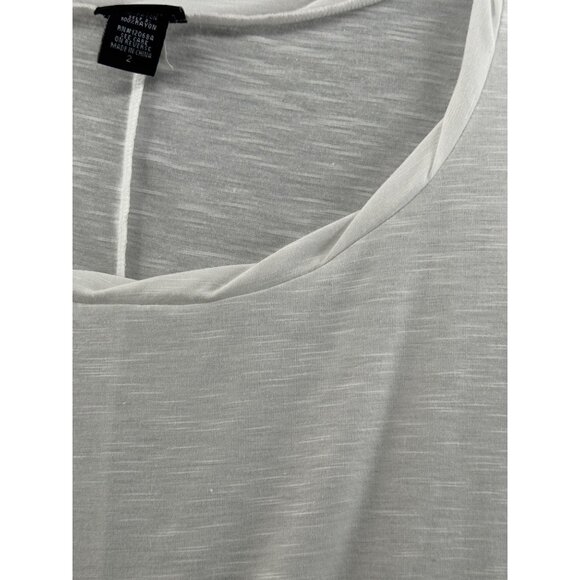 Torrid Womens White & Black Colorblock Sleeveless Tank Top Size 2 Flowy - Picture 4 of 7